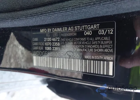 2012 Mercedes-Benz C 300 Sport 4Matic from USA, damaged, VIN WDDGF8BB0CR229861